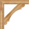 Ekena Millwork Olympic Block Rough Sawn Bracket, Western Red Cedar, 6"W x 44"D x 44"H BKT06X44X44OLY05RWR - alternate 3